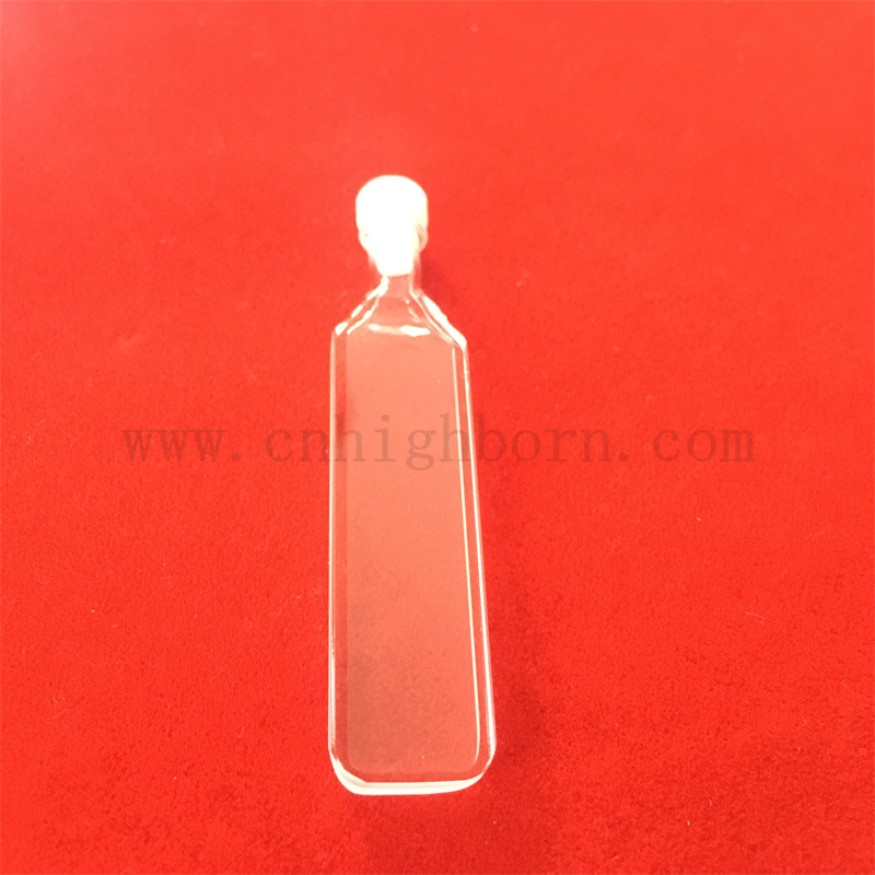 Высокая точная кюветская Quartz Pools Стандартная прямоугольная клетка круглый нижний дневой стеклянный стеклянная кювета