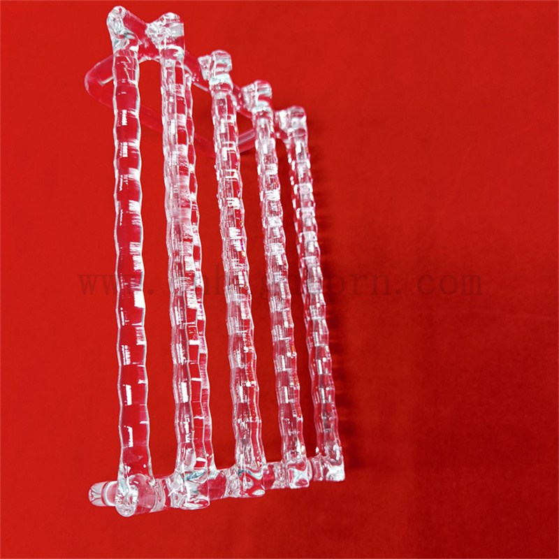  Лабораторное исследование кварцевое прибор прозрачный кварцевый стеклянный контейнер прозрачный кварцевый нагреватель -носитель с ручкой для полукомпьерта