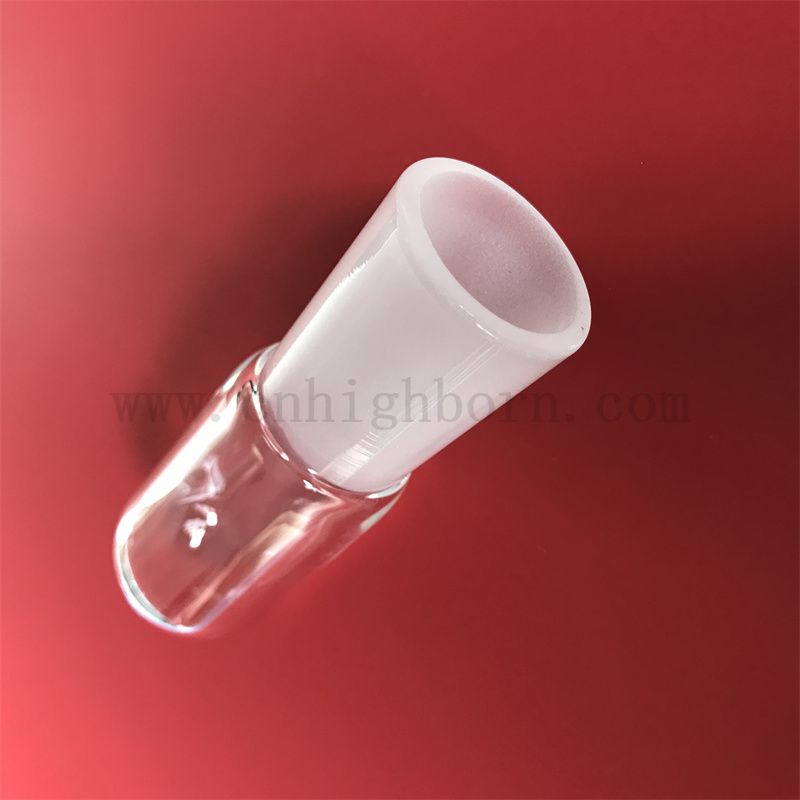 Теплостойкость прозрачная индивидуальная пробирка из кварцевого кремничного стекла с круглым дном и замороженным ртом