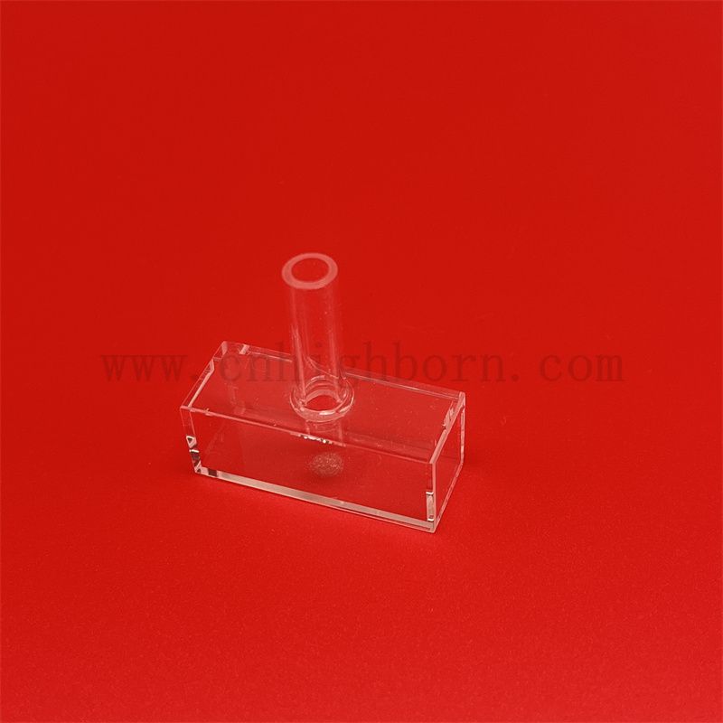 Лабораторные стеклянные полупроводниковые чистые кварцевые стеклянные кювета