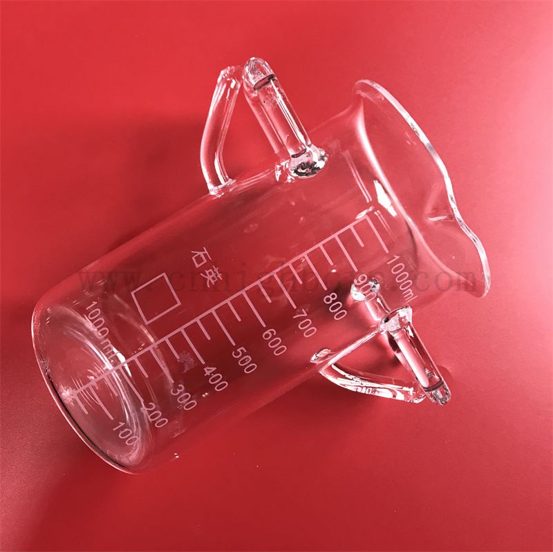 Теплостойкость настраиваемого плавного стакана с помощью Quartz Test с ручками с ручками