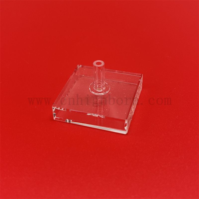 Кварцевая кювета с высокой температурой, устойчивая к оптическому прибору кубическое спектрофотометр