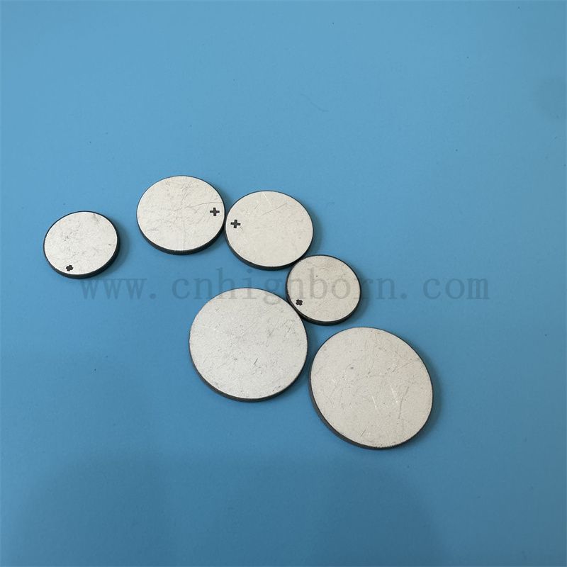 Пьезоэлектрическая керамическая ультразвуковая красота пластина двусторонняя керамическая диск с электродом